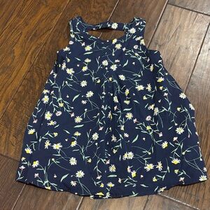 Old Navy Navy Blue Floral Dress